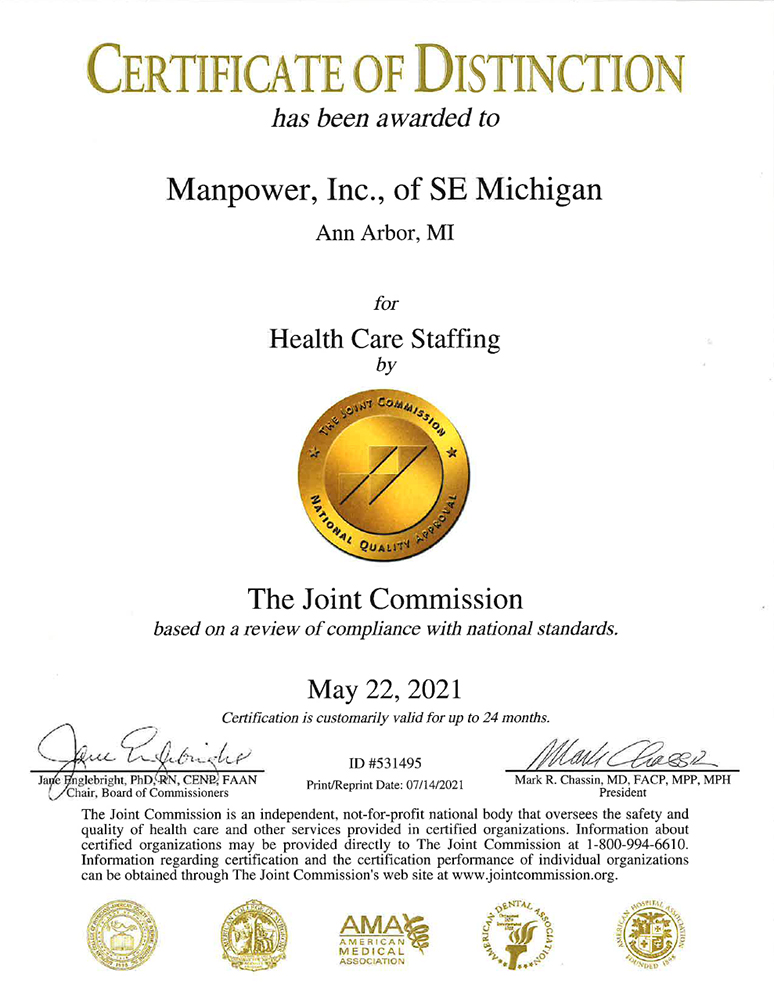 Joint Commission Goal Seal of Approval 2021